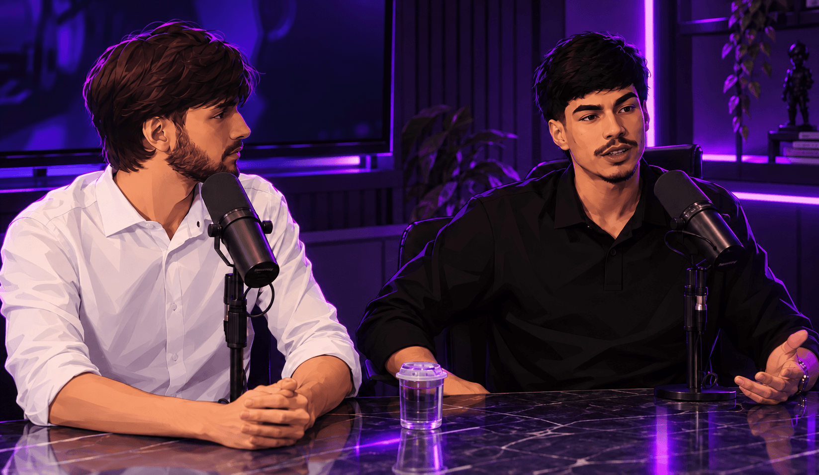 Melchisedek Lima em uma conversa de podcast